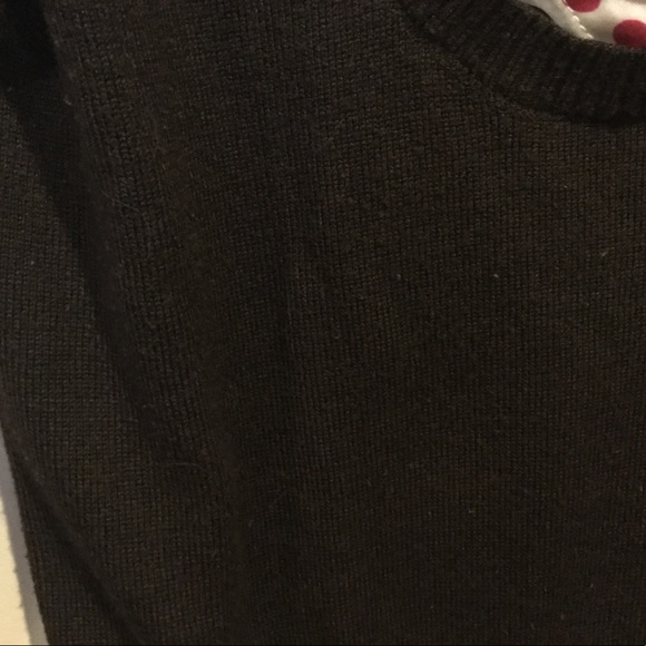 Brown, pink and cream bell sleeve sweater. - Picture 7 of 8